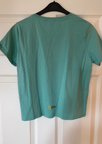 Turkuaz Kadın Baskılı Kısa Kollu Tişört - Görsel 2