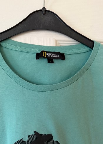 Turkuaz Kadın Baskılı Kısa Kollu Tişört - Görsel 3