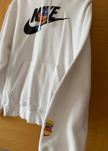 Beyaz Nike Kapüşonlu Sweatshirt - Görsel 3