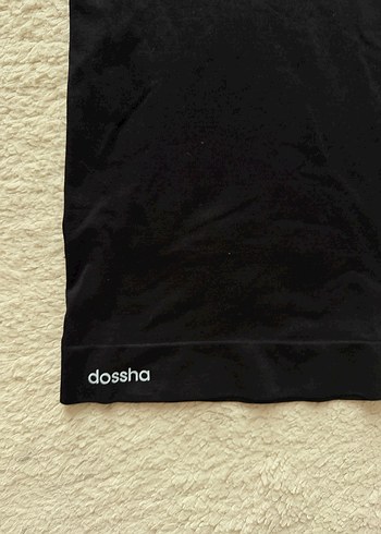 Dossha Siyah Kısa Kollu Spor Tişört - Görsel 2