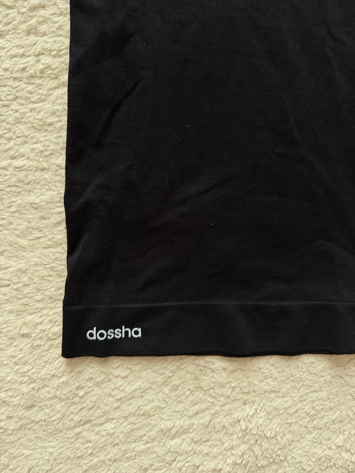 Dossha Siyah Kısa Kollu Spor Tişört - Görsel 2