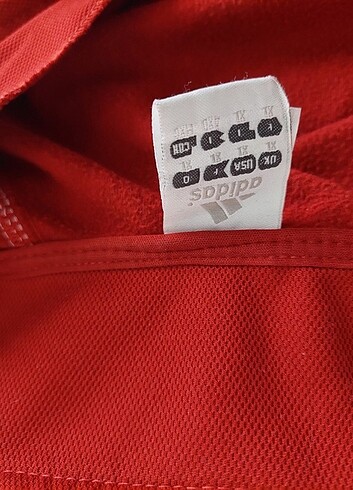 xl Beden çeşitli Renk Orijinal Adidas kırmızı vintage eşofman üstü