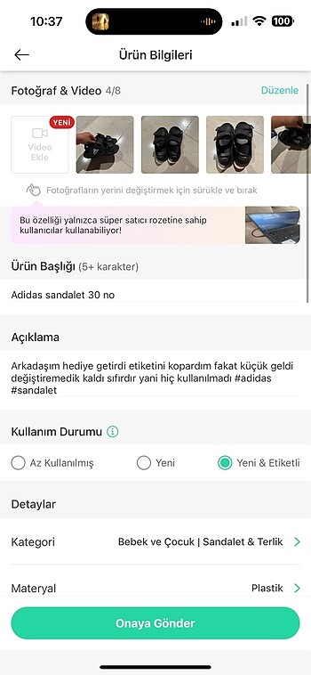 Adidas sandalet