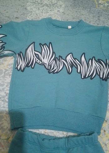 Pastel Mavi Kız Eşofman Takımı - Görsel 3