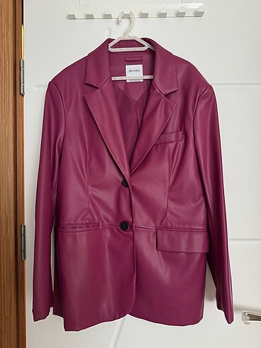 Bershka bershka pembe deri ceket