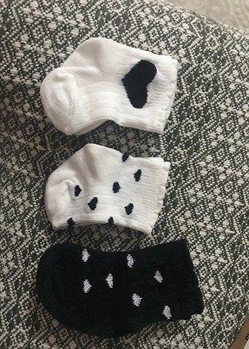 Kız Çocuk Baskılı Pamuklu Çorap Seti - Görsel 3