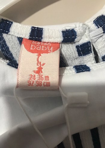 Kız Çocuk Çizgili Pilili Elbise - Görsel 5