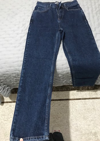 Koyu Lacivert Kadın Denim Pantolon - Görsel 3