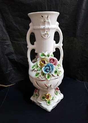 Eski Antika Porselen Vazo