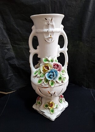 Beden beyaz Renk Eski Antika Porselen Vazo