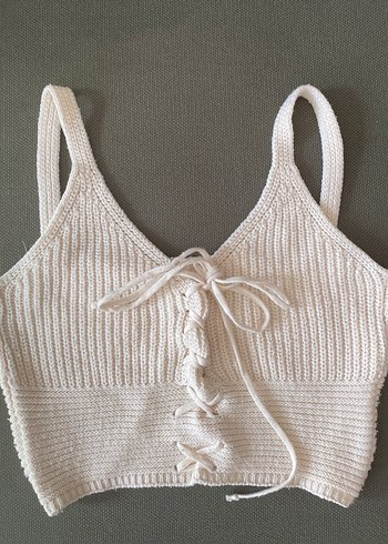 Bohem Tarz Beyaz Örgü Bralet
