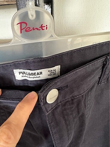 s Beden lacivert Renk Pull & bear kargo pantolon