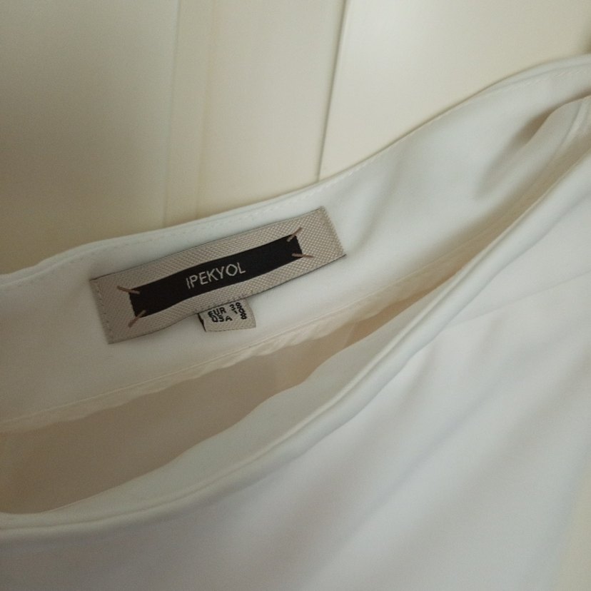 İpekyol Beyaz Midi Drapeli Kadın Etek - Görsel 3