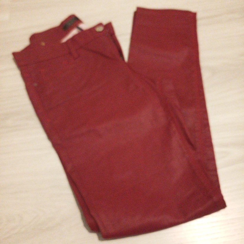 Bordo Kadin pantolon - Görsel 3