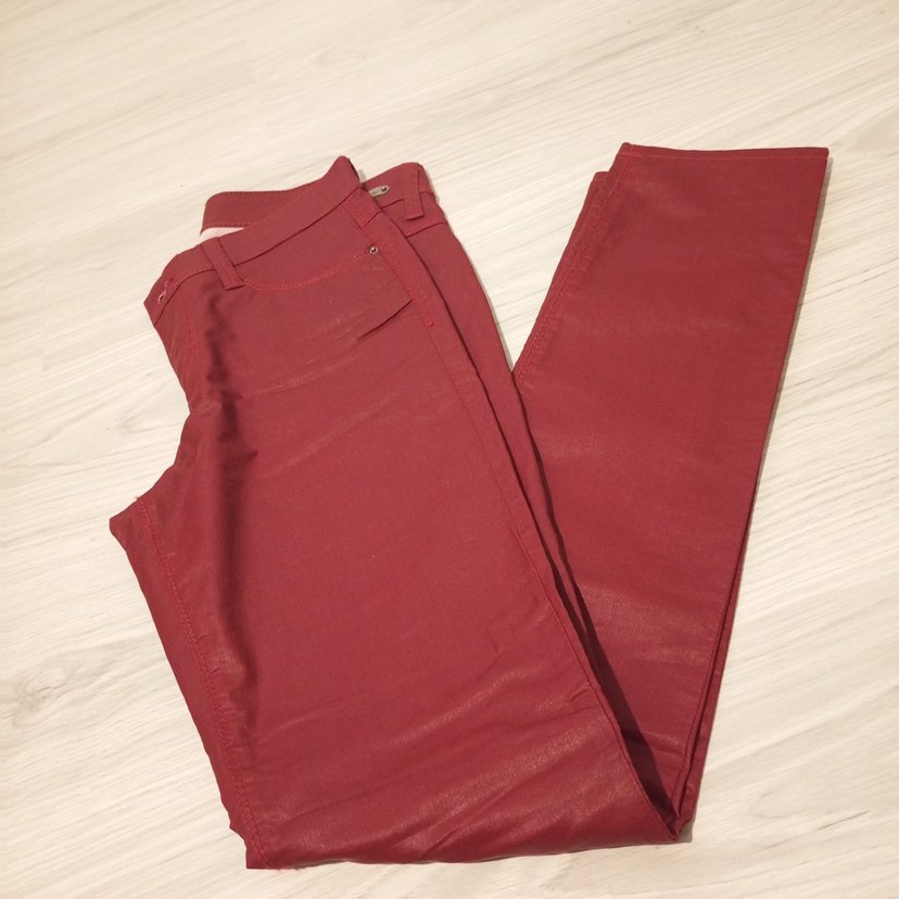 Bordo Kadin pantolon - Görsel 2