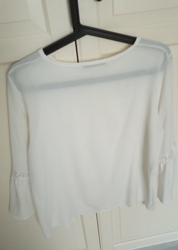 Nakışlı Beyaz Kadın  Bluz - Görsel 2