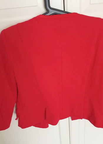 Mango Kırmızı Fermuarlı Mini Blazer - Görsel 2