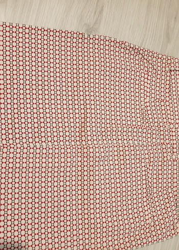 Mudo düğmeli Baskılı Mini Etek - Görsel 4