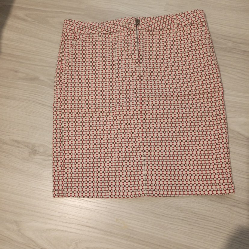 Mudo düğmeli Baskılı Mini Etek - Görsel 2