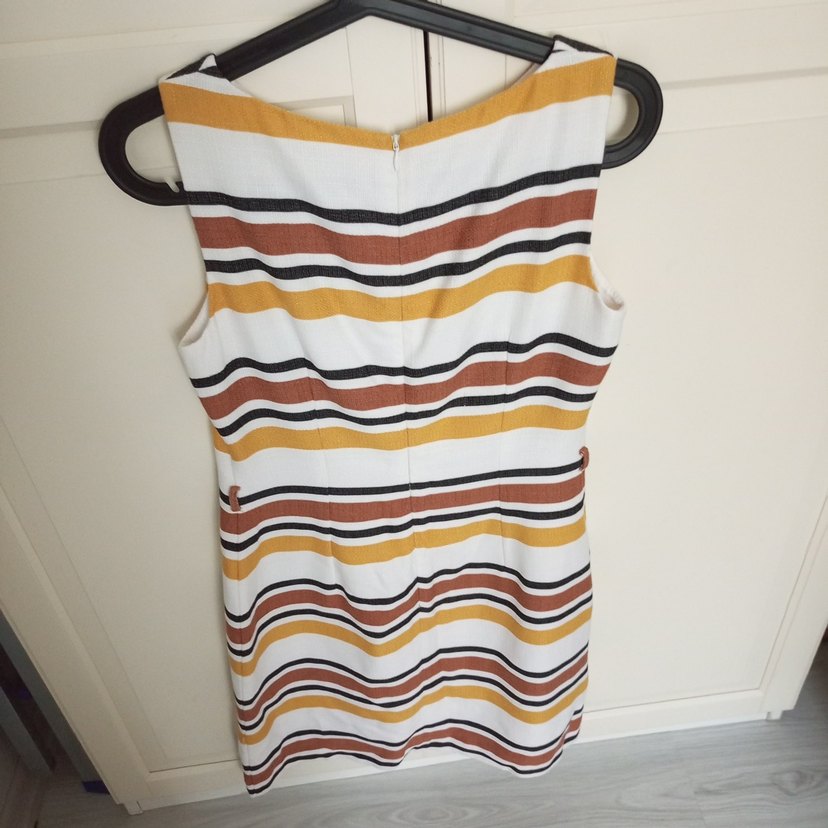 Koton Çizgili Kolsuz Midi Elbise - Görsel 2