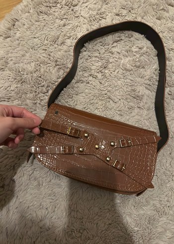 Kahverengi Deri Kadın Çanta - Görsel 2