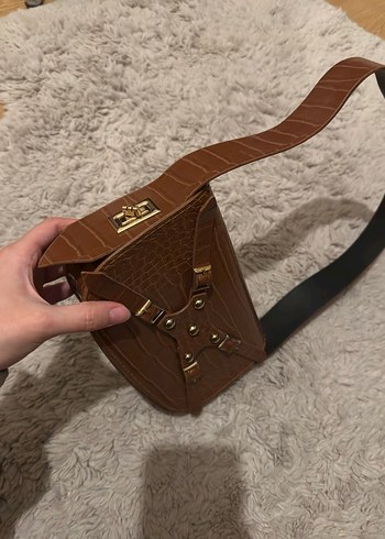 Kahverengi Deri Kadın Çanta - Görsel 6