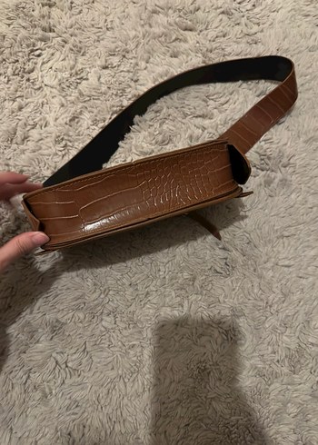 Kahverengi Deri Kadın Çanta - Görsel 4