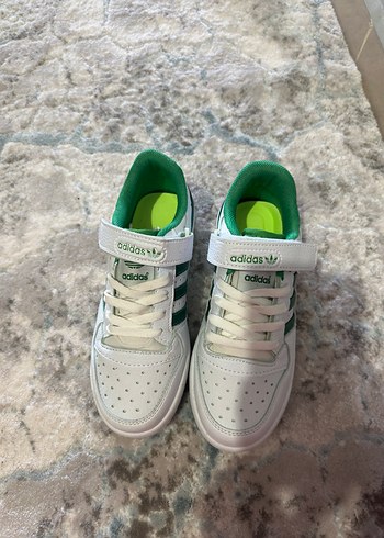 Adidas Beyaz Yeşil Platform Spor Ayakkabı - Görsel 2