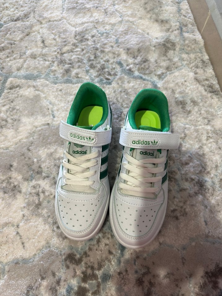 Adidas Beyaz Yeşil Platform Spor Ayakkabı - Görsel 2