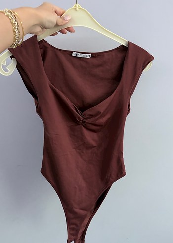 Bordo V Yaka Drapeli Kadın Bluz