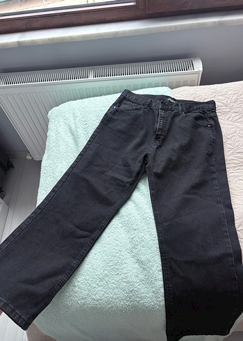LC Waikiki Siyah Rahat Kesim Midi Denim Kadın Jean