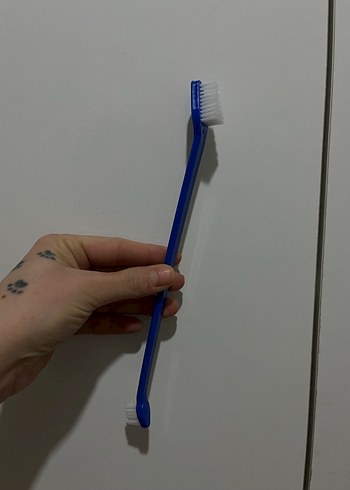 Çift Uçlu Yumuşak Kıllı köpek Diş Fırçası - Görsel 2