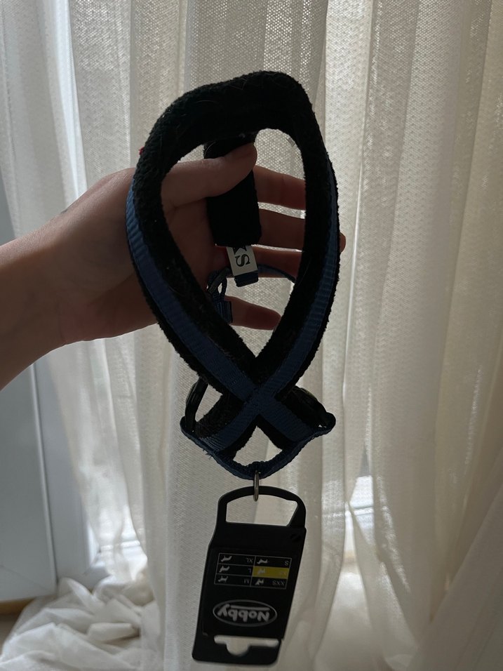 Ayarlanabilir Mavi Köpek Göğüs Tasması - Görsel 2