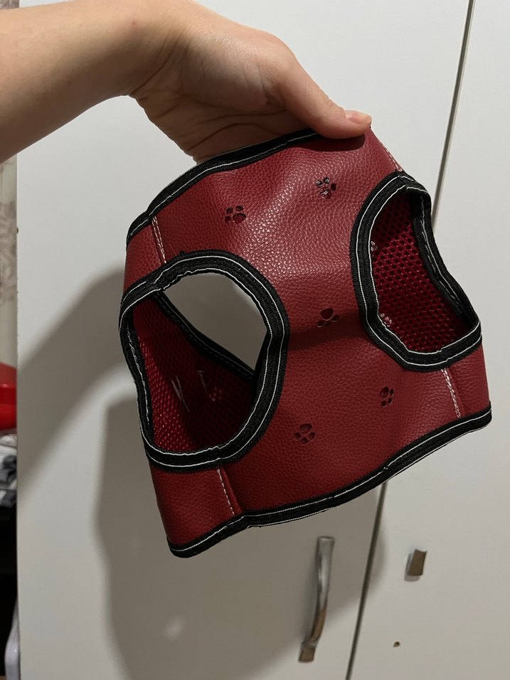 Kırmızı Köpek Göğüs Tasması - Görsel 2