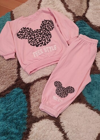 9-12 ay penye pijama takımı
