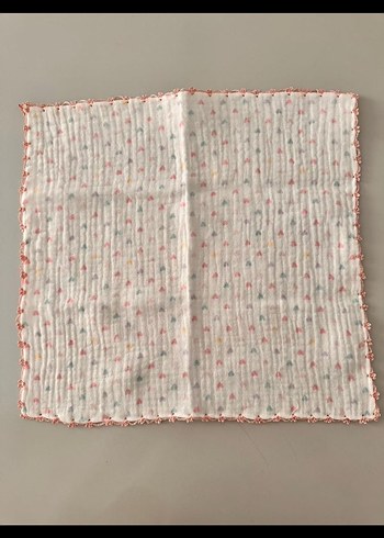 Müslin özel tasarım bebek mendili - Görsel 3