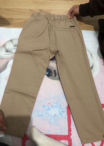 24-36 Ay Beden camel Renk Erkek Çocuk Bej Kemerli Regular Fit Pantolon