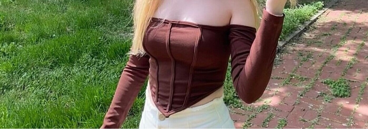 Şık crop bluz