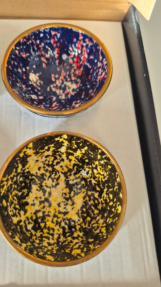 El Yapımı Çok Renkli Poselen Çerezlik Takımı - Görsel 5