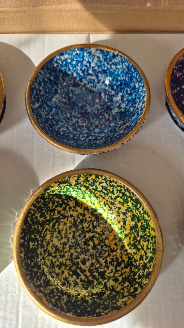 El Yapımı Çok Renkli Poselen Çerezlik Takımı - Görsel 4