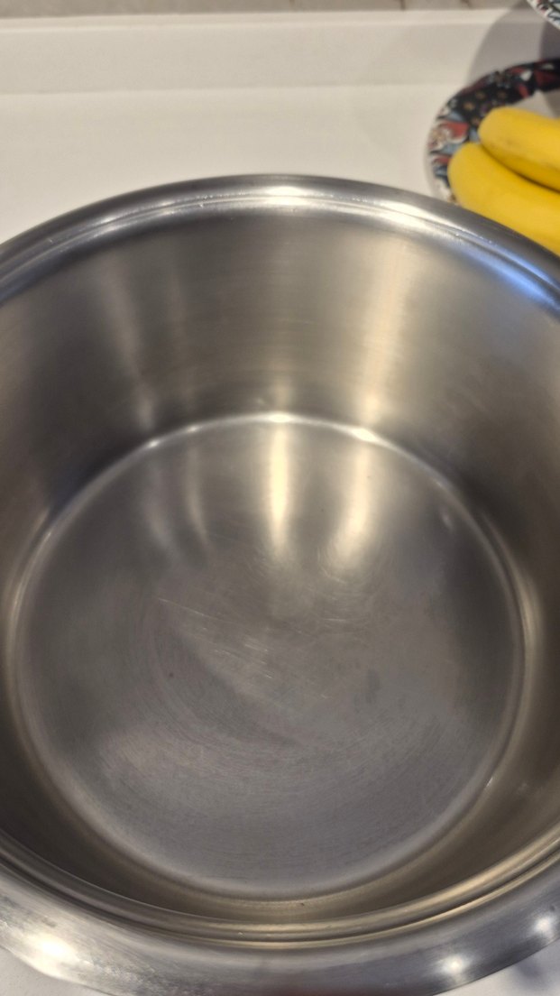 Siyah Kulplu Gri Çelik Tencere büyük boy gerçek çelik 5 lt lik - Görsel 5