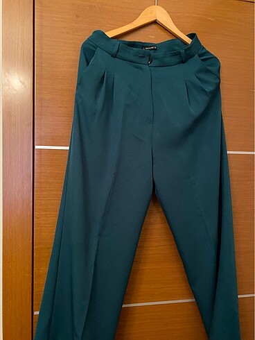 Petrol yeşili plazo pantolon