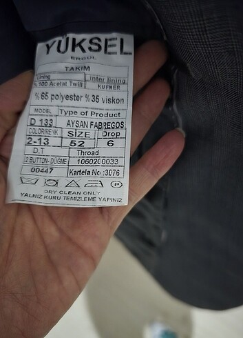 Erkek takım elbıse