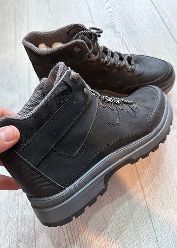 Erkek Siyah Bağcıklı Kauçuk Bot - Görsel 6