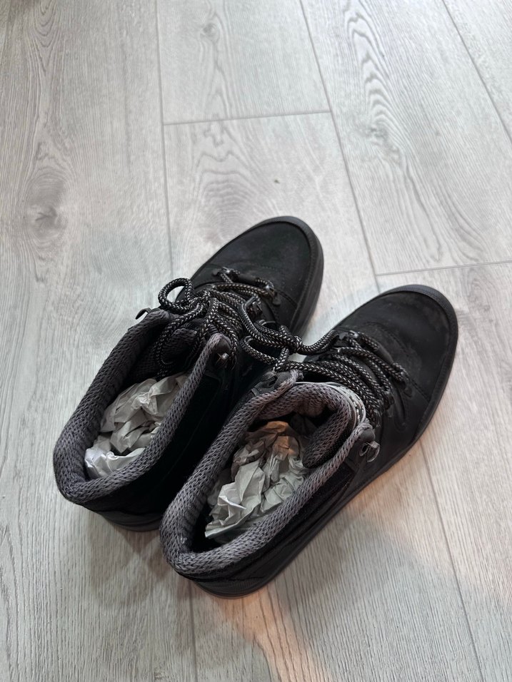 Erkek Siyah Bağcıklı Kauçuk Bot - Görsel 2