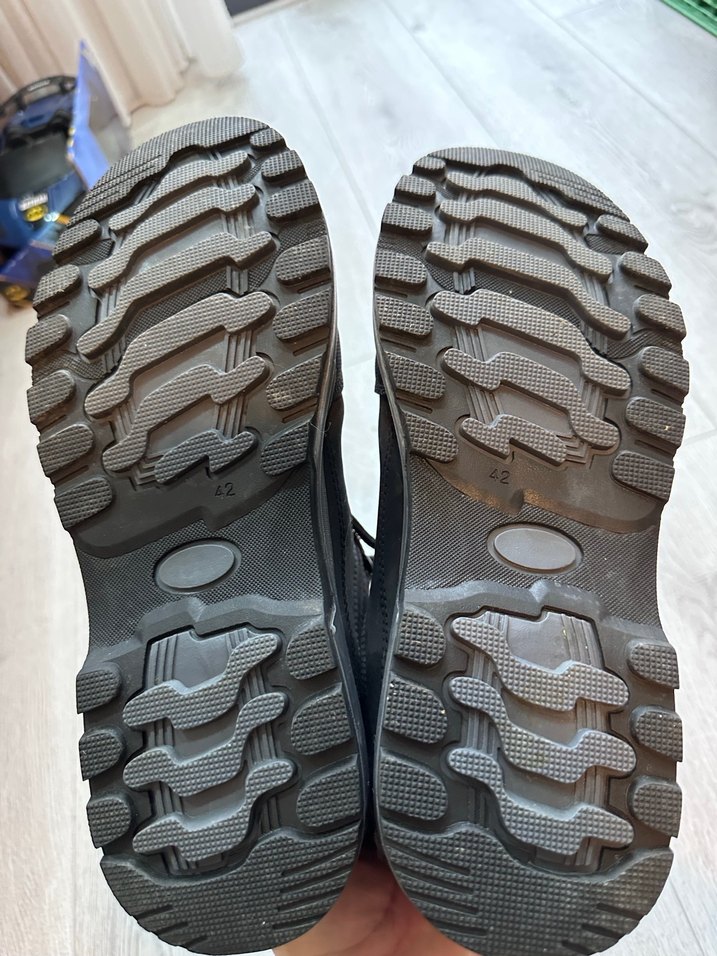 Erkek Siyah Bağcıklı Kauçuk Bot - Görsel 3