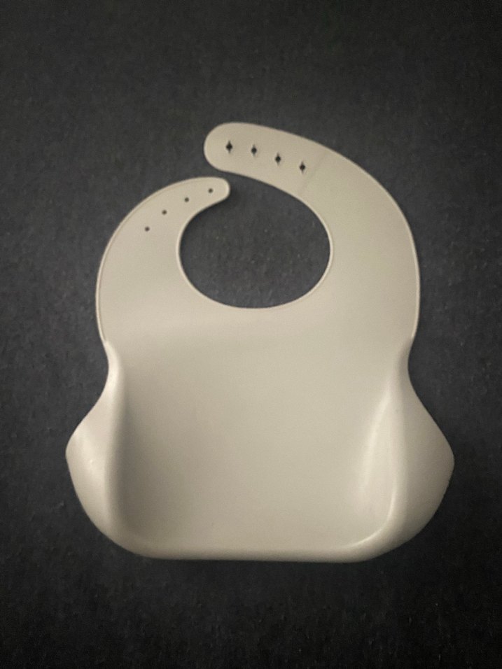 Gri Bebek OiOo Mama Önlüğü Silikon - Görsel 3