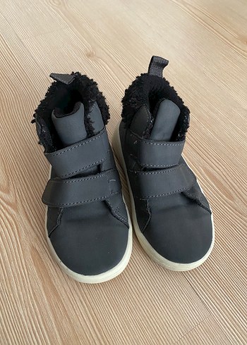 H&M Gri Erkek Çocuk Cırtlı Bot