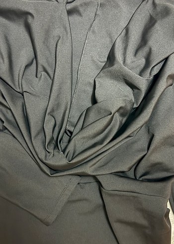 V Yaka Drapeli Mini Elbise - Görsel 3