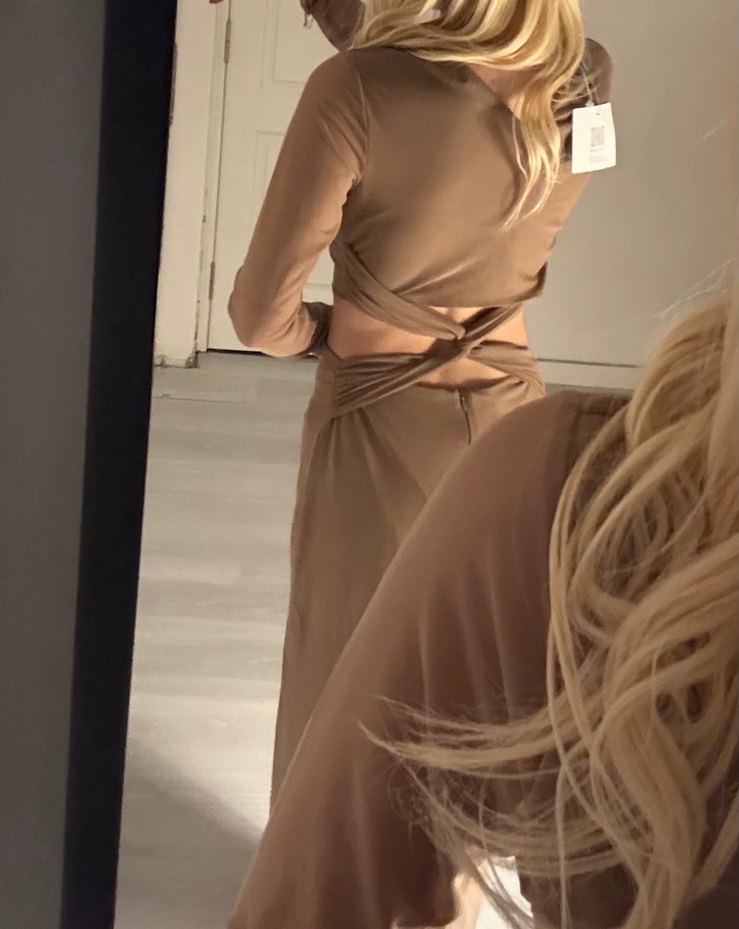 Bel dekolteli eyyo elbise - Görsel 3